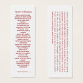 Hermes Prayer Card (Front & Back)