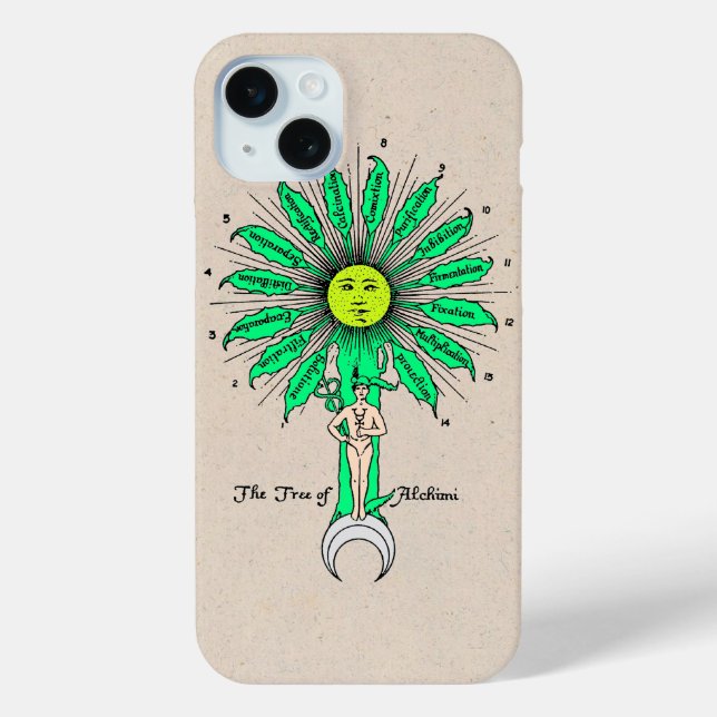 Hermes Sacred Tree of Alchemy Case-Mate iPhone Case (Back)