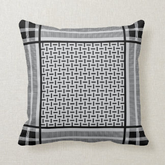 Hermes Style Pattern Throw Pillow