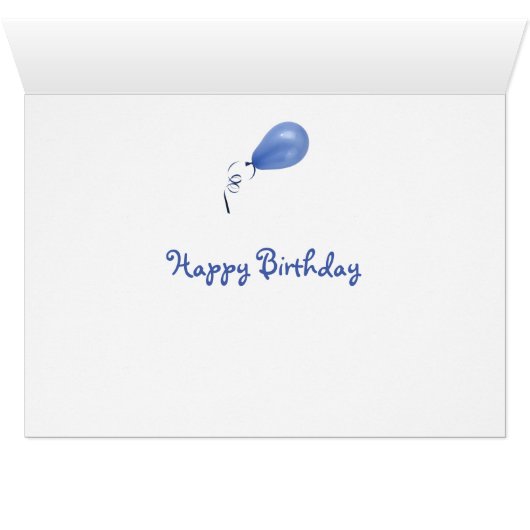 Hermes the Maltese Birthday Card (Inside Horizontal (Bottom))