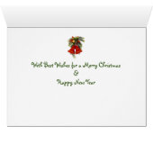 Hermes the Maltese Christmas Greeting Card (Inside Horizontal (Bottom))