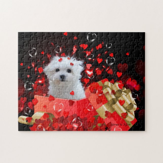 Hermes the Maltese Jigsaw Puzzle (Horizontal)