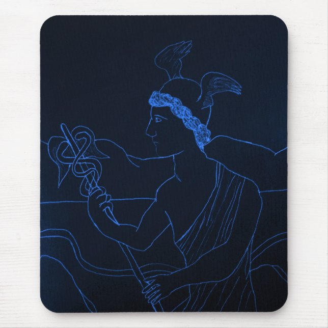 Hermes - The Messenger God Mouse Pad (Front)