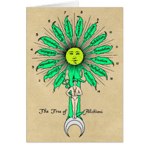 Hermes Tree of Alchemy Card