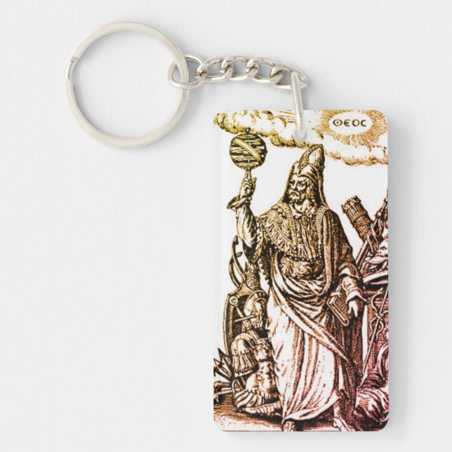 Hermes Trismegistus (Hermes the Thrice-Greatest) Keychain (Front)