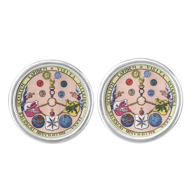 Hermetic Alchemy VITRIOL Cufflinks (Front)