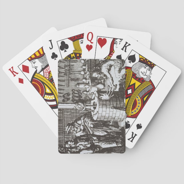 Hermetic Philosophers and an Alchemist, from 'Muse Poker Cards (Back)