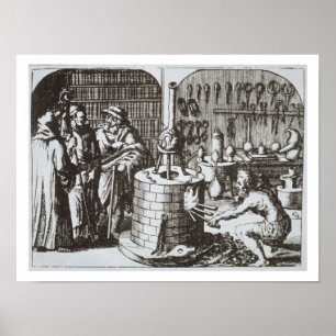 Hermetic Philosophers and an Alchemist, from 'Muse Poster