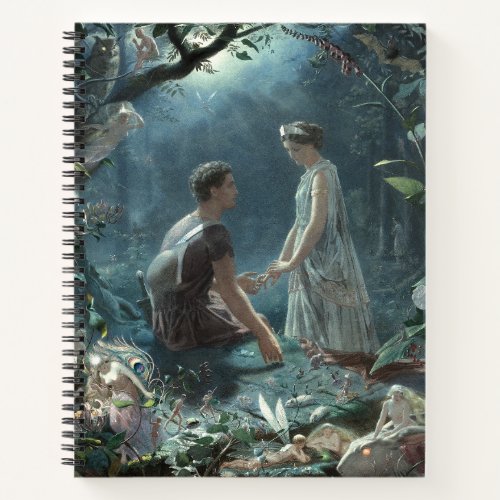 Hermia Lysander  fairies Midsummer Night Dream Notebook