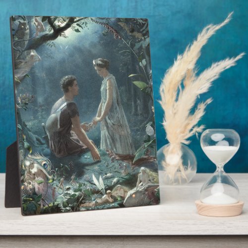 Hermia Lysander  fairies Midsummer Night Dream Plaque