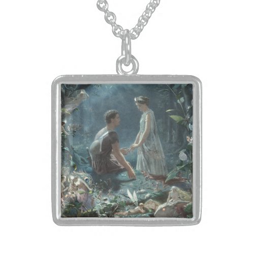 Hermia Lysander  fairies Midsummer Night Dream Sterling Silver Necklace