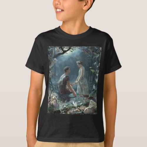 Hermia Lysander  fairies Midsummer Night Dream T_Shirt