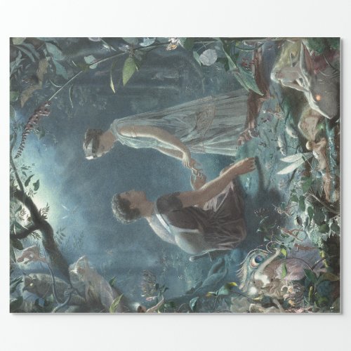 Hermia Lysander  fairies Midsummer Night Dream Wrapping Paper