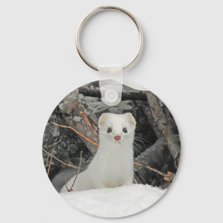 Hermine blanche keychain