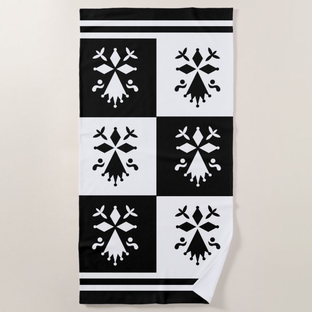 Hermine of Brittany Beach Towel (Front)