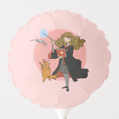 Hermione and Crookshanks Wingardium Leviosa Balloon