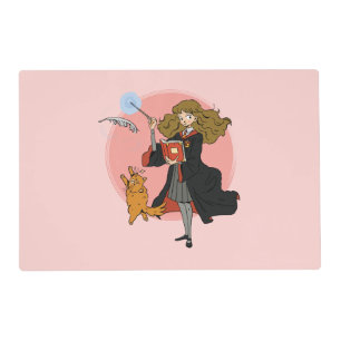 Hermione and Crookshanks Wingardium Leviosa Placemat