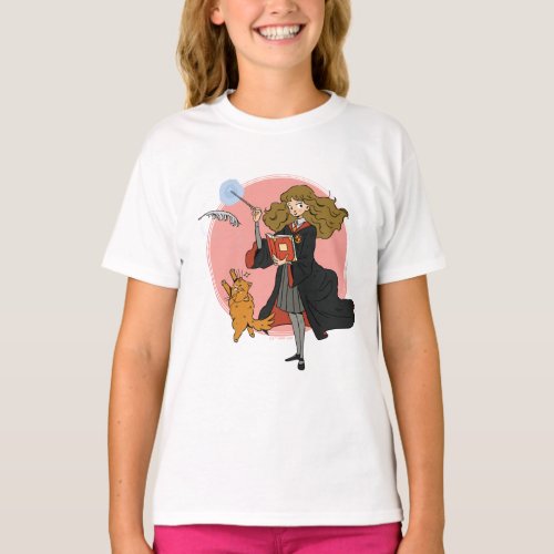 Hermione and Crookshanks Wingardium Leviosa T_Shirt
