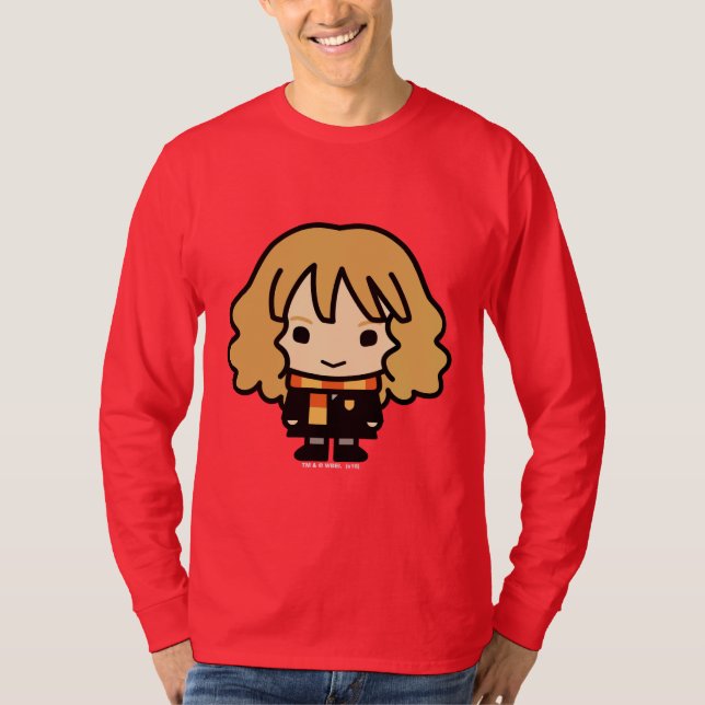 Hermione Granger Cartoon Character Art T-Shirt (Front)