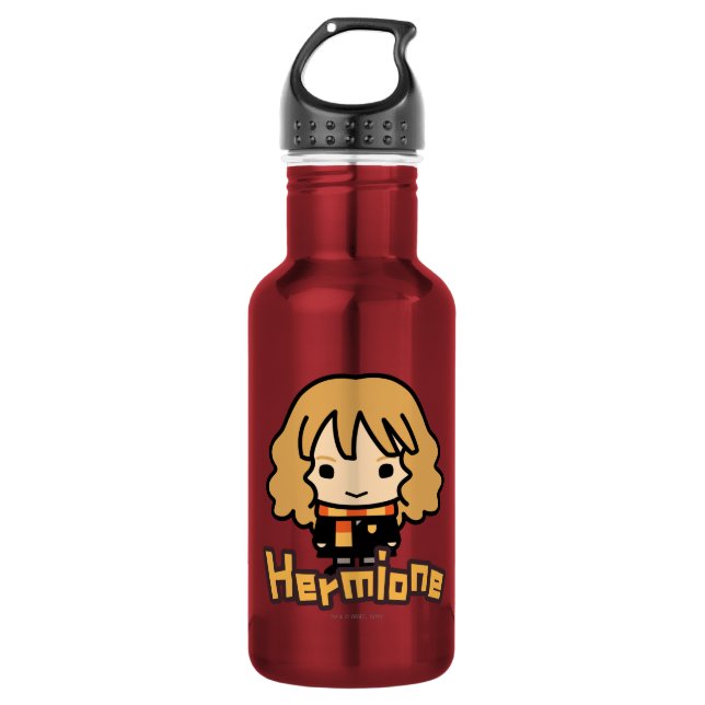 Hermione Granger Cartoon Character Art Water Bottle (Front)