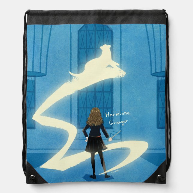 Hermione Granger Patronus Painting Drawstring Bag (Front)
