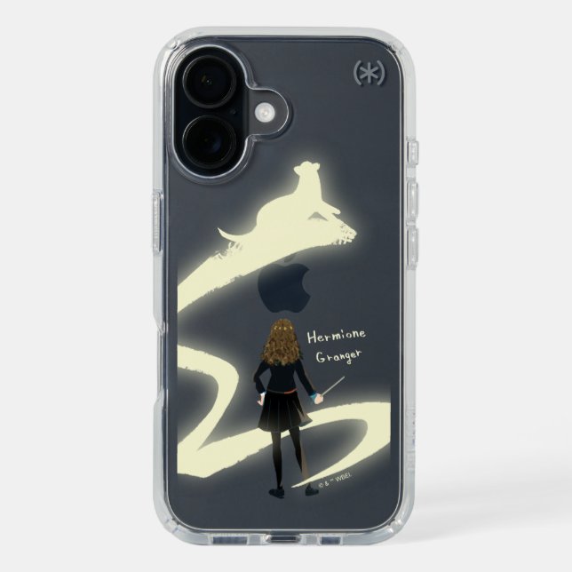 Hermione Granger Patronus Painting Speck iPhone Case (Front (Black))