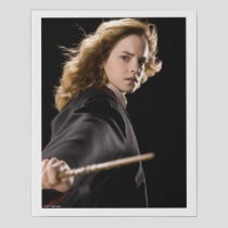 Hermione Granger Ready For Action Faux Canvas Print