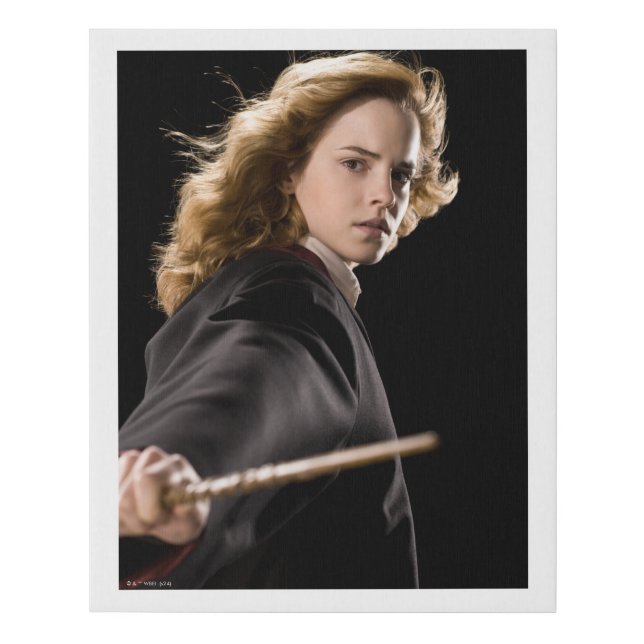 Hermione Granger Ready For Action Faux Canvas Print (Front)