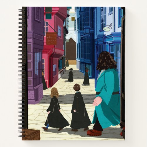 Hermione HARRY POTTER  Hagrid in Diagon Alley Notebook