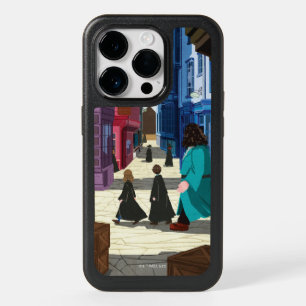 Hermione, HARRY POTTER™, & Hagrid in Diagon Alley OtterBox iPhone 14 Pro Case