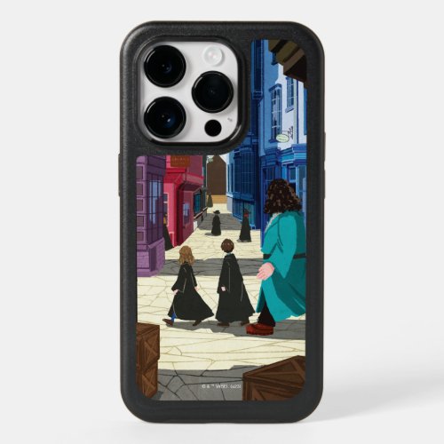 Hermione HARRY POTTER  Hagrid in Diagon Alley OtterBox iPhone 14 Pro Case