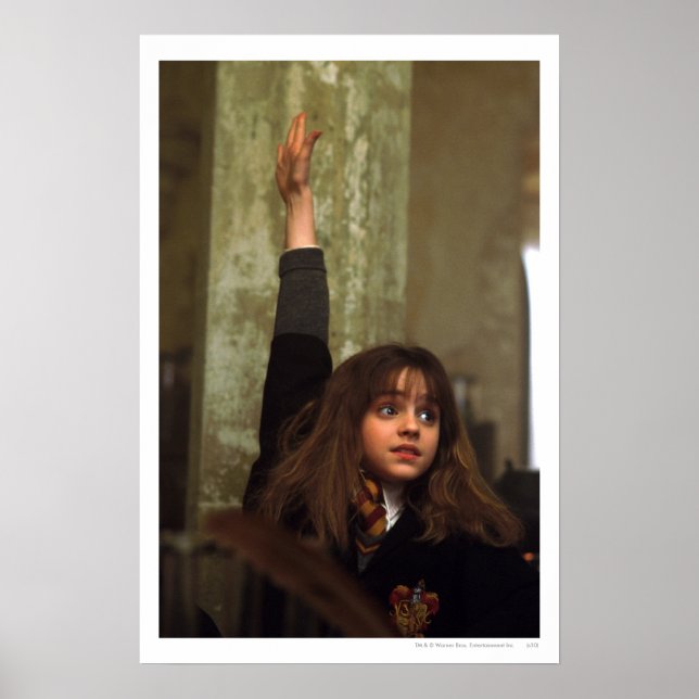 Hermione Raises Her Hand Poster (Front)