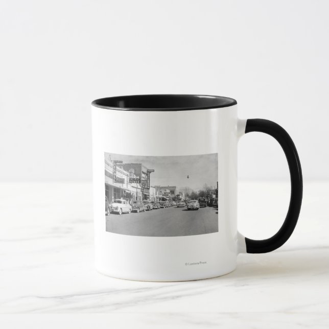 Hermiston, Oregon Main Street View Photograph Mug (Right)