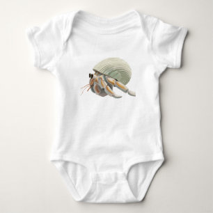Hermit Crab Bodysuite and One Piece Baby Bodysuit