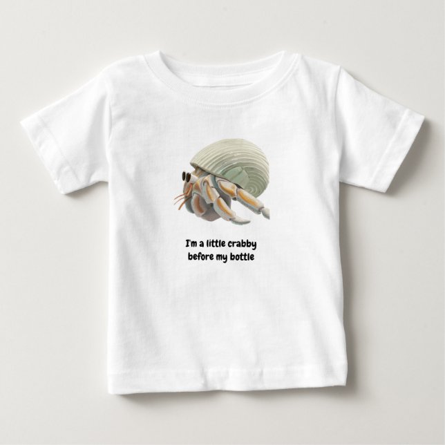 Hermit Crab Bodysuite and One Piece Baby T-Shirt (Front)