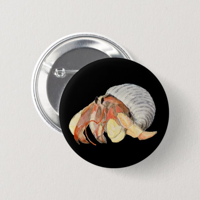 Hermit Crab Button (Front & Back)