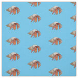 Hermit crab cartoon illustration fabric