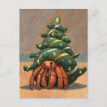 Hermit Crab Christmas Card