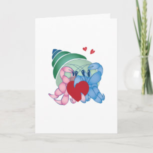 Hermit Crab Couple Greeting/Anniversary card