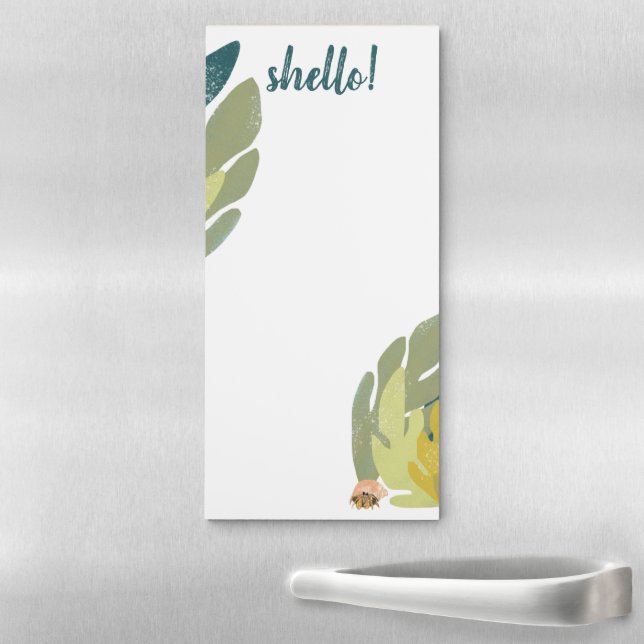 Hermit Crab Hello Notes Magnetic Notepad (In Situ)