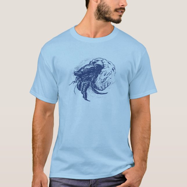 Hermit Crab in Dark Blue T-Shirt (Front)