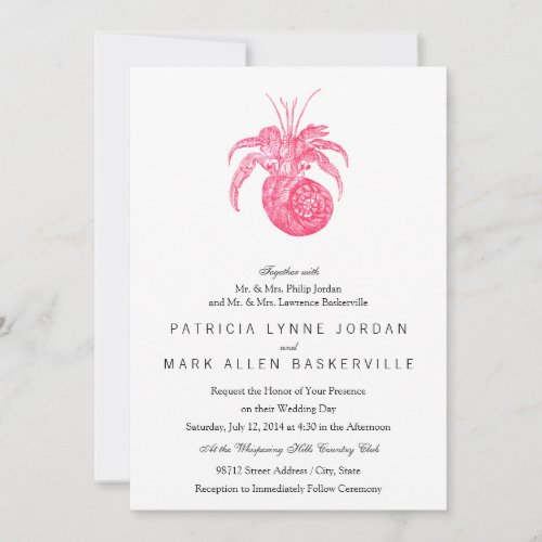 Hermit Crab Invitation