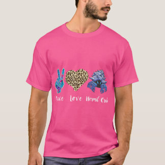 Hermit Crab Leopard Love Peace Sea Animals Hermit T-Shirt