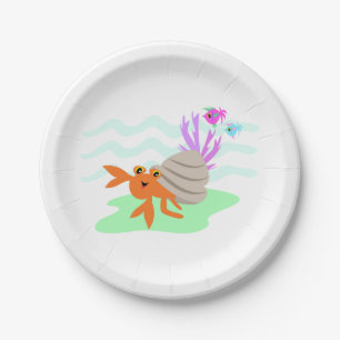 Hermit Crab Paper Plates
