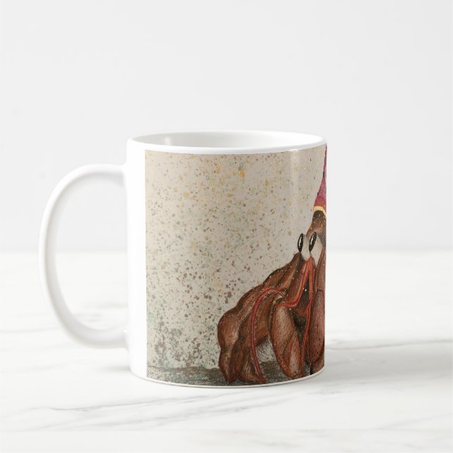Hermit Crab Party Coffee Mug (Left)