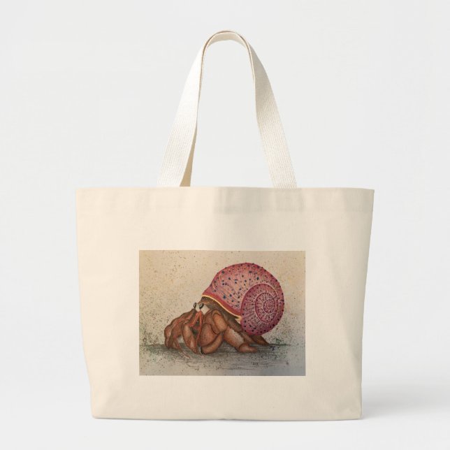 Hermit Crab Party Large Tote Bag (Front)
