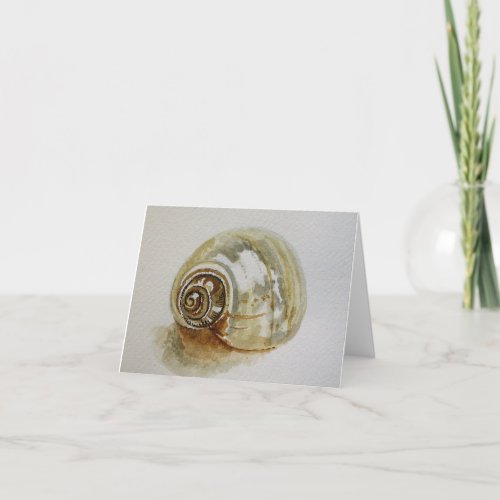 Hermit Crab shell _ Blank Greeting Card