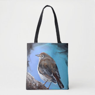 Hermit Thrush Bird Tote Bag