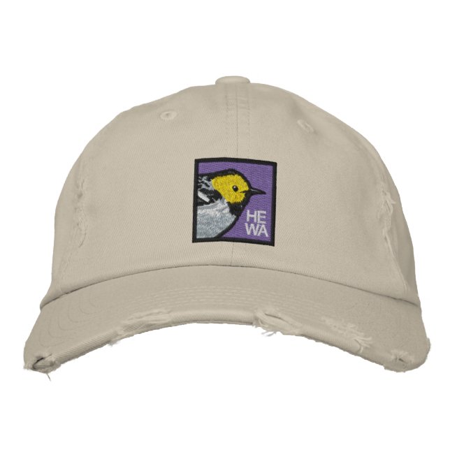 Hermit Warbler Embroidered Baseball Hat (Front)