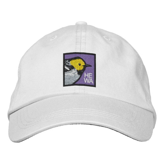 Hermit Warbler (non-distressed) Embroidered Baseball Hat (Front)